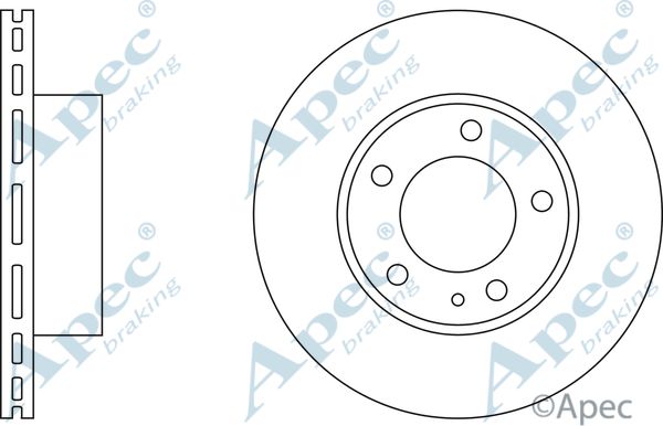 APEC BRAKING Тормозной диск DSK624